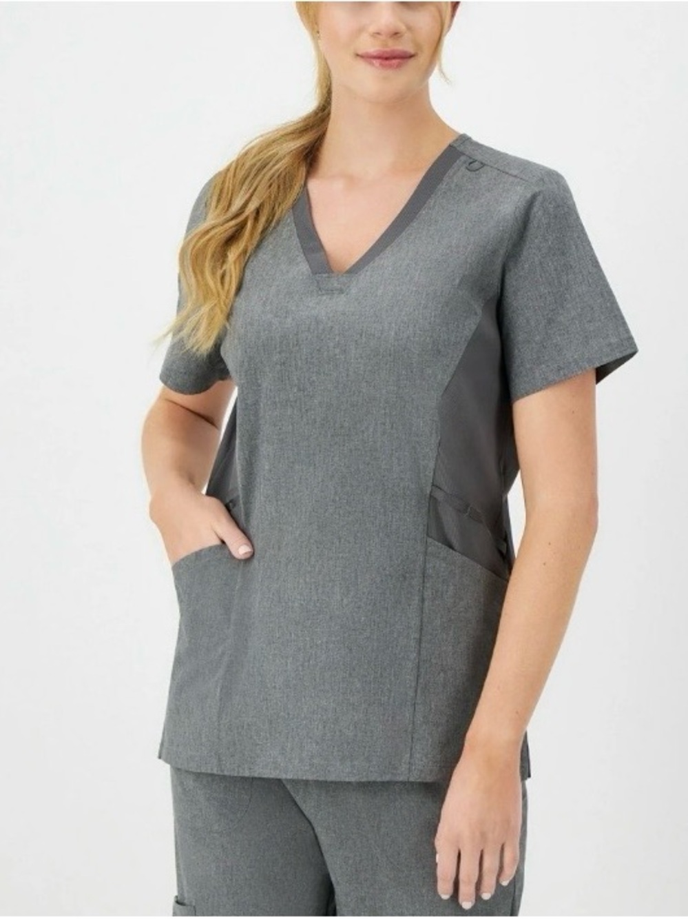Hanes Comfort Fit Scrubs Medical Uniform Blouse for
Woman Size M